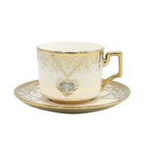 Heart Design Porcelain Cup and Saucer 6 Pieces Set at Zubaidas Homestore. Best Homestore in Pakistan