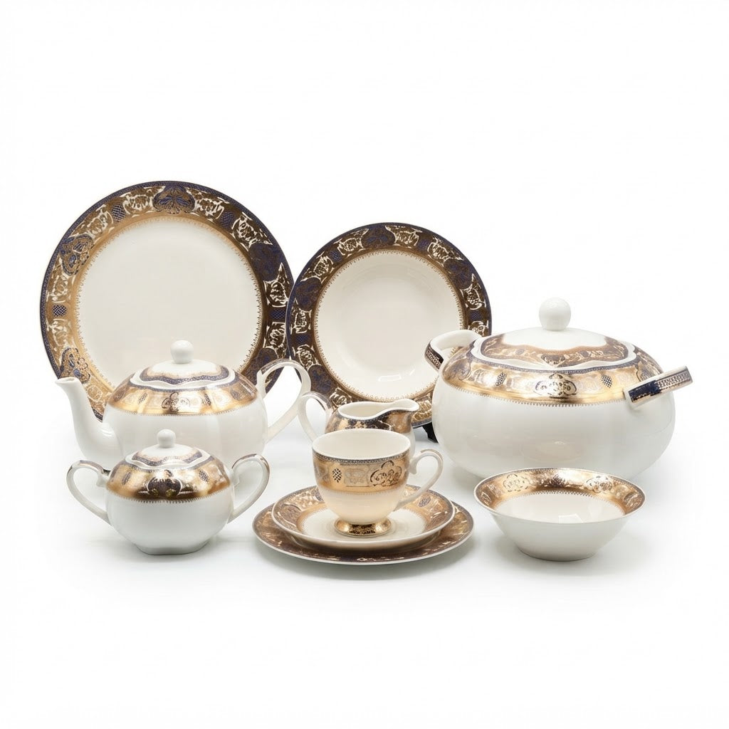 Heirloom Vintage Royal Dinner Set 61 Pieces at Zubaidas Homestore 