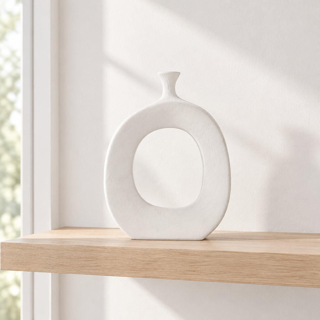 Hollow Donut Design Decorative Vase at Zubaidas Homestore