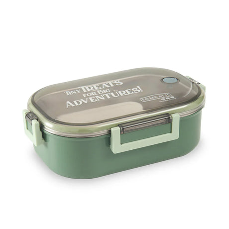 Homeatic Adventure Stainless Steel Green 980 ML Lunch Box at Zubaidas Homestore