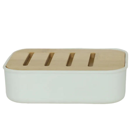 Homeatic Bamboo Shelf Soap Holder at Zubaidas Homestore Pakistan