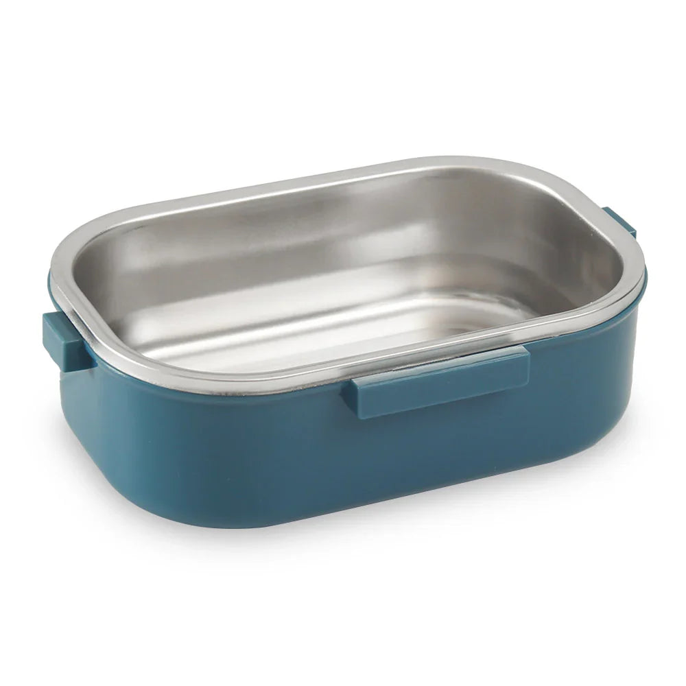 Homeatic Duo Layer Bento Stainless Steel Blue 980ml Lunch Box at Zubaidas Homestore.The Biggest Homestore in Pakistan