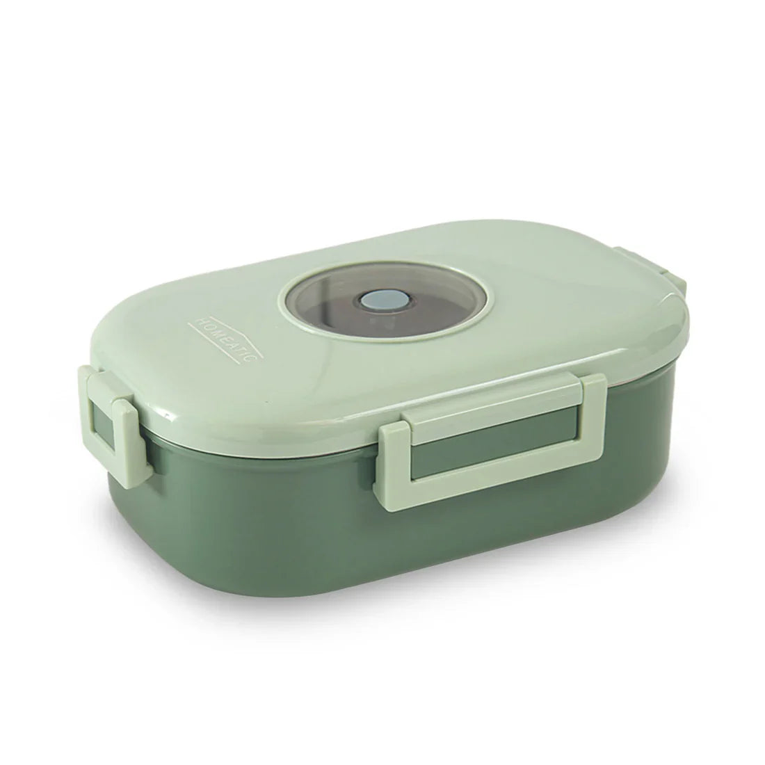 Homeatic Duo Layer Bento Stainless Steel Green 980 ML Lunch Box at Zubaidas Homestore