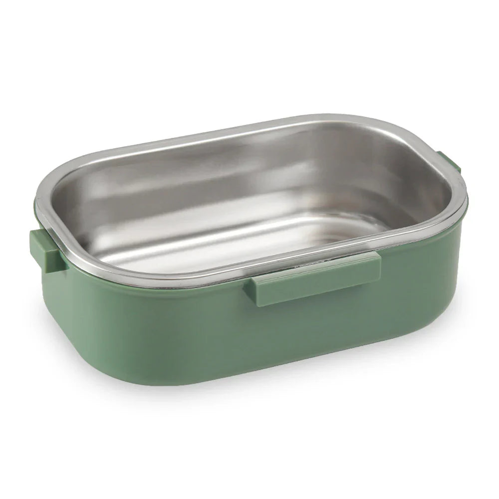 Homeatic Duo Layer Bento Stainless Steel Green 980 ML Lunch Box at Zubaidas Homestore Pakistan