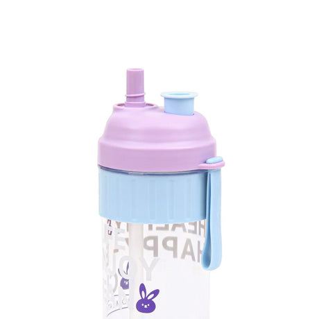 Homeatic Happy Bunny Purple Water Bottle with Straw 850ML at Zubaidas Homestore Pakistan