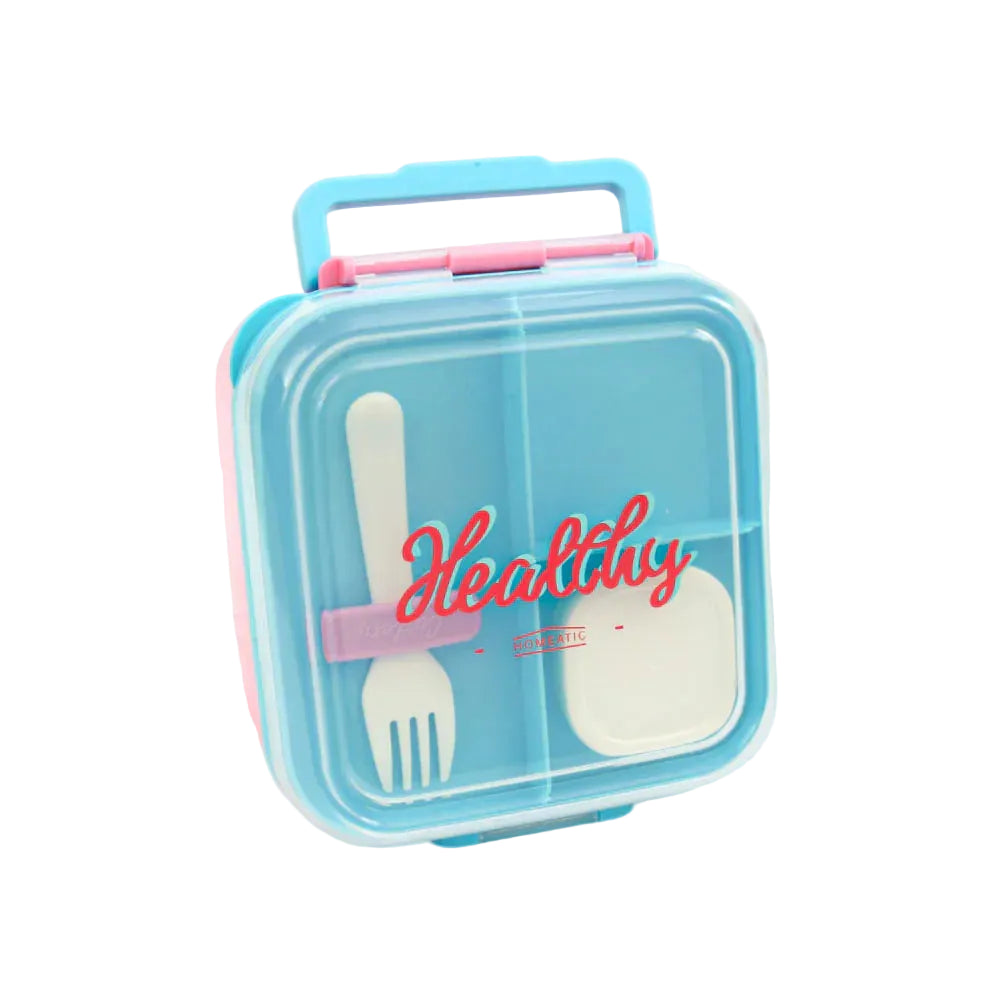 Homeatic Healthy Bento Plastic Pink 1.5 Ltr Lunch Box with Cutlery at Zubaidas Homestore Pakistan