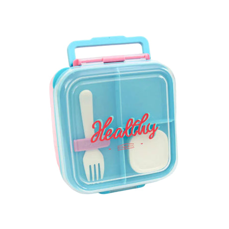Homeatic Healthy Bento Plastic Pink 1.5 Ltr Lunch Box with Cutlery at Zubaidas Homestore Pakistan