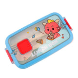 Homeatic Kawai Friends Blue Plastic Lunch Box With Cutlery 1Ltr at Zubaidas Homestore