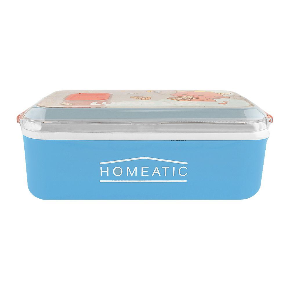 Homeatic Kawai Friends Blue Plastic Lunch Box With Cutlery 1Ltr at Zubaidas  Online Homestore Pakistan