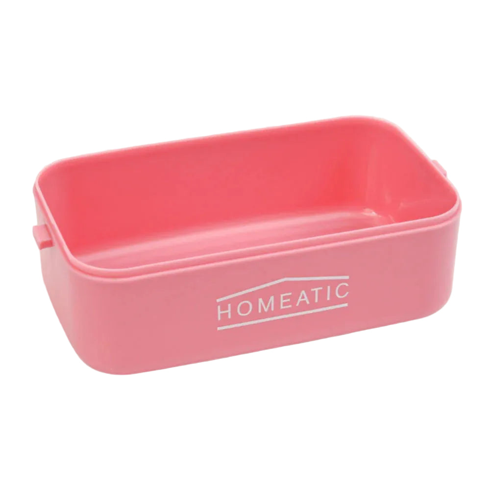 Homeatic Kawai Friends Pink Plastic Lunch Box With Cutlery 1Ltr at Zubaidas Best Home Store in Pakistan
