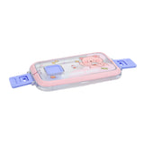 Homeatic Kawai Friends Pink Plastic Lunch Box With Cutlery 1Ltr at Zubaidas #1 Home Store in Pakistan