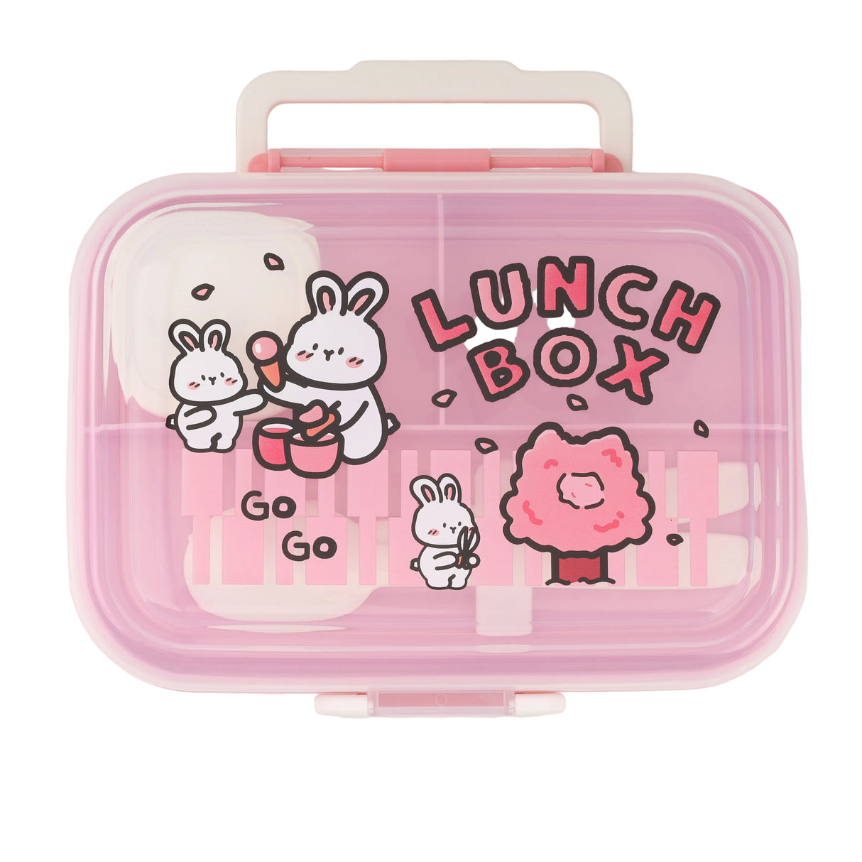 Homeatic Kids Bento Pink 1.15 Liter Lunch Box With Cutlery at Zubaidas Homestore.The Biggest Homestore in Pakistan