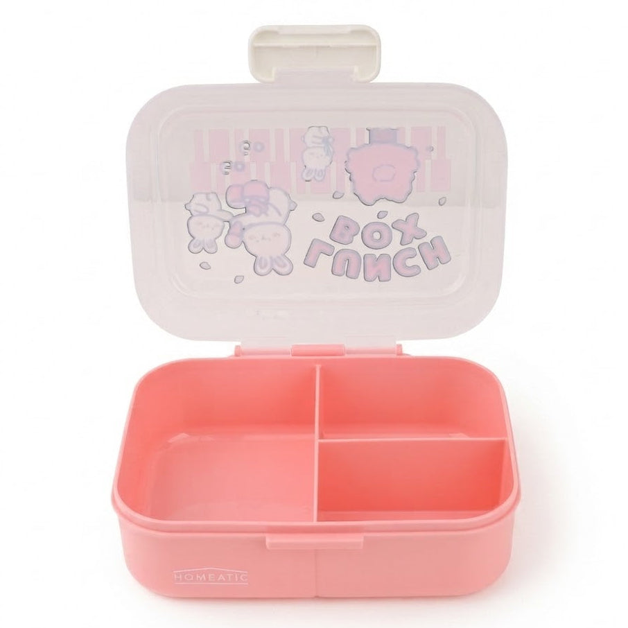 Homeatic Kids Bento Pink 1.15 Liter Lunch Box With Cutlery at Zubaidas Homestore .The Largest Homestore in Pakistan