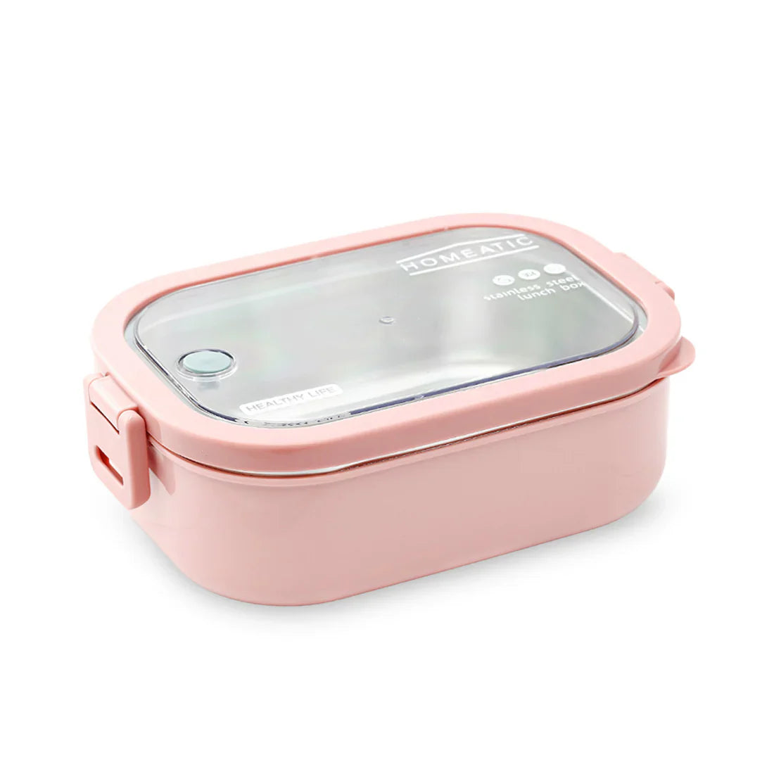 Homeatic Large Bento Stainless Steel Pink 1300 ML Lunch Box at Zubaidas Homestore