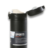 Homeatic Leisure and Sports Vacuum Flask 400ML Black Steel Water Bottle at Zubaidas Homestore Pakistan