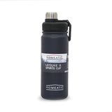 Homeatic Leisure and Sports Vacuum Flask 650ML Black Steel Water Bottle at Zubaidas Homestore