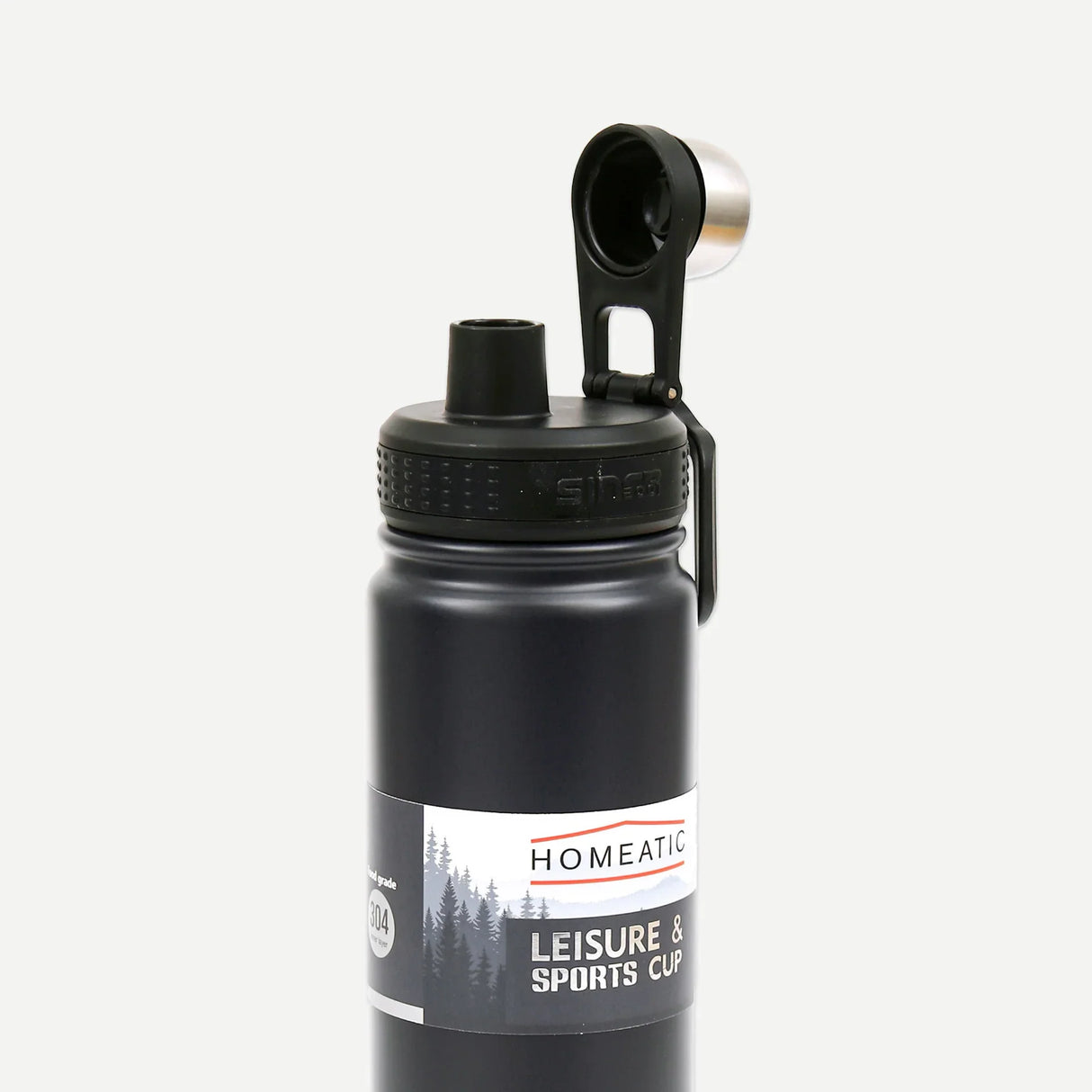 Homeatic Leisure and Sports Vacuum Flask 650ML Black Steel Water Bottle at Zubaidas Homestore Pakistan