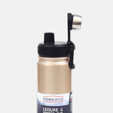 Homeatic Leisure and Sports Vacuum Flask 650ML Golden Steel Water Bottle at Zubaidas Homestore Pakistan