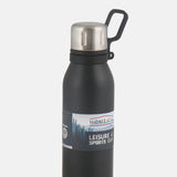 Homeatic Leisure and Sports Vacuum Flask 700ML Black Steel Water Bottle at Zubaidas Homestore Official Pakistan