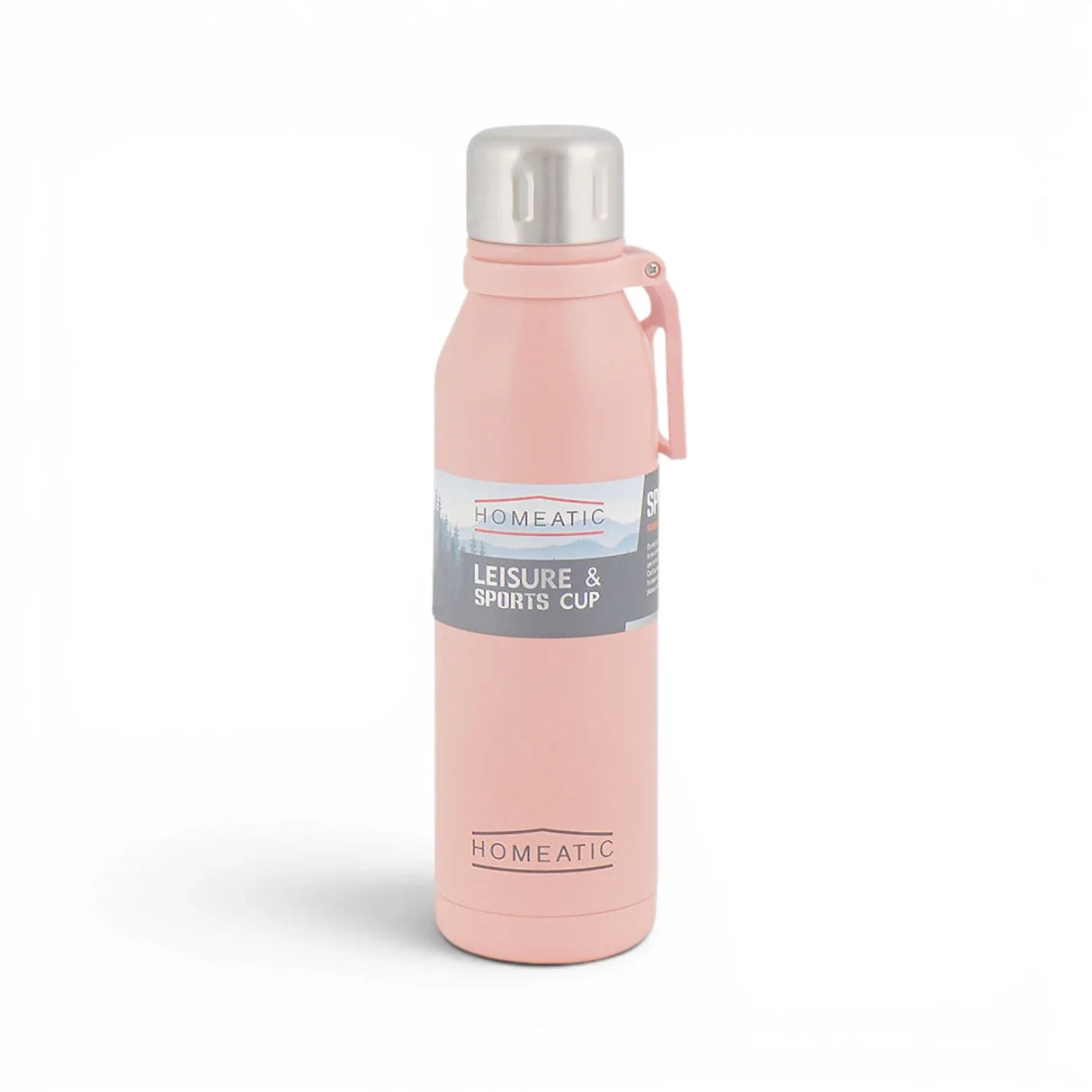 Homeatic Leisure and Sports Vacuum Flask 700ML Pink Steel Water Bottle at Zubaidas Homestore