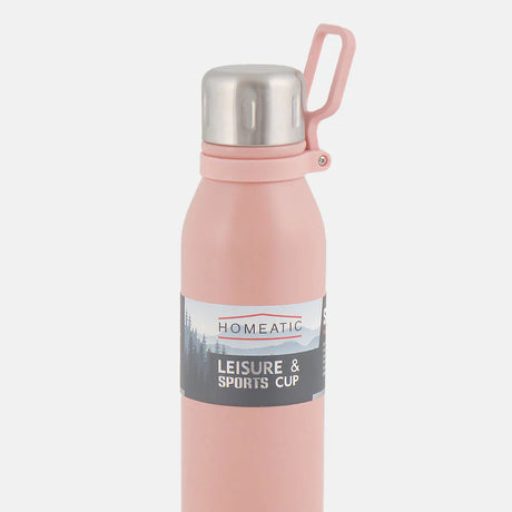 Homeatic Leisure and Sports Vacuum Flask 700ML Pink Steel Water Bottle at Zubaidas Homestore Pakistan