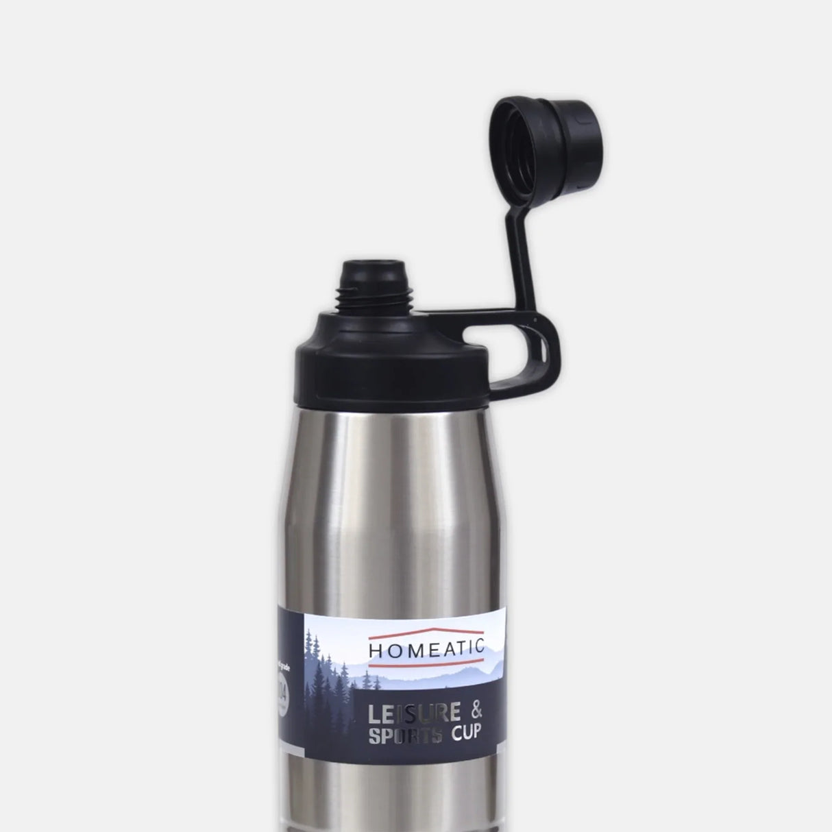 Homeatic Leisure and Sports Vacuum Flask 900ML Silver Steel Water Bottle at Zubaidas Homestore Pakistan