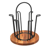 Homeatic Metal Mug Tree Holder with Wooden Base Black at Zubaidas Homestore Pakistan