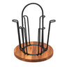 Homeatic Metal Mug Tree Holder with Wooden Base Black at Zubaidas Homestore Pakistan