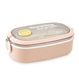 Homeatic Multi-Compartment Stainless Steel Lunch Box Pink 750ml at Zubaidas Homestore