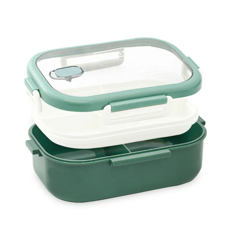 Homeatic Plastic Green 1100 ML Lunch Box with Cutlery at Zubaidas Homestore Pakistan