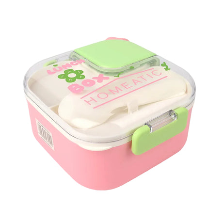 Homeatic Plastic Lunch Box 750Ml/600Ml Pink at Zubaidas Homestore