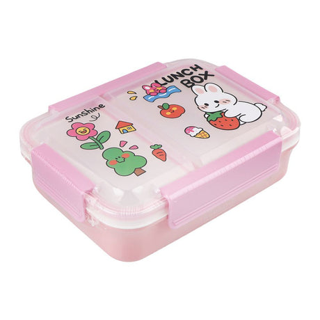 Homeatic Plastic Lunch Box Pink 1000ml HMT-021 at Zubaidas Homestore