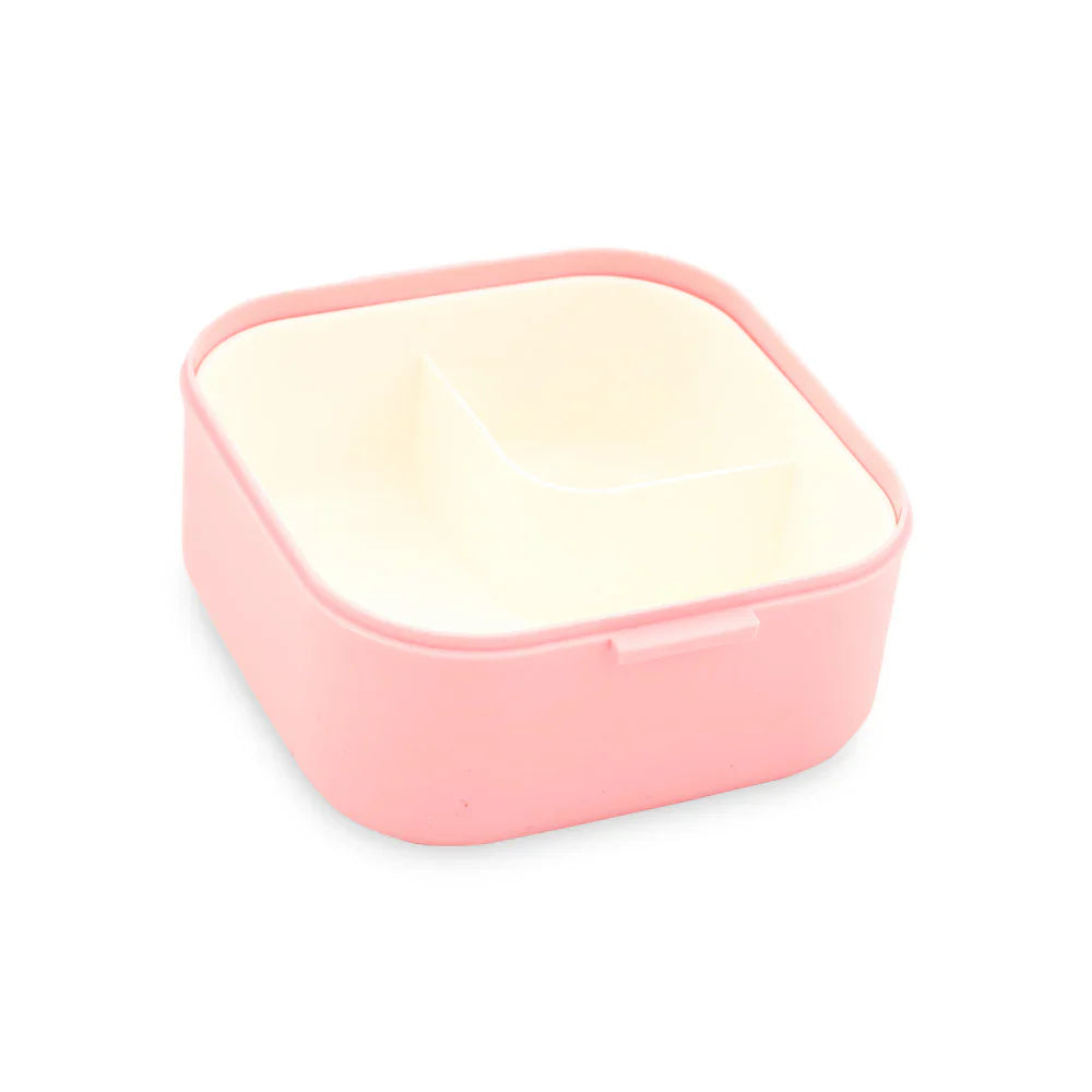 Homeatic Square Bento Plastic Pink 750 ML Lunch Box with Cutlery at Zubaidas Homestore Online Pakistan