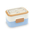 Homeatic Stackable Multi-Tier Stainless Steel Blue Lunch Box 200*2 + 600ml at Zubaidas Homestore