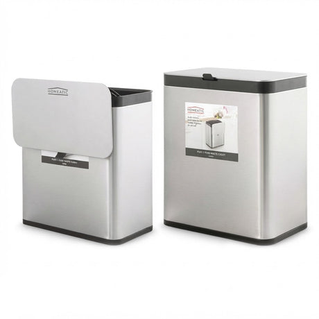 Homeatic Stainless steel Kitchen Counter Bin 7 liter at Zubaidas Homestore Pakistan 