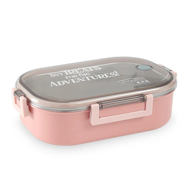 Homeatic Stainless Steel Lunch Box 710Ml Pink at Zubaidas Homestore