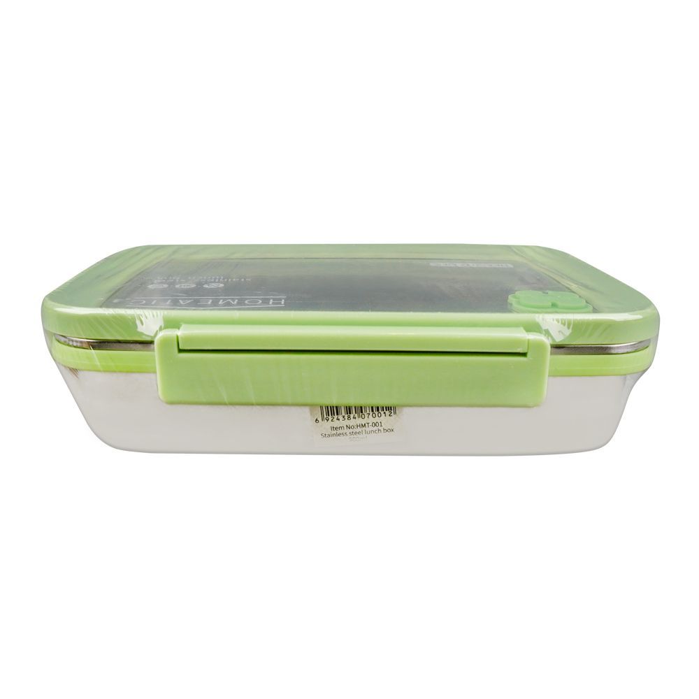 Homeatic Stainless Steel Lunch Box 900ml Green HMT-001 at Zubaidas Homestore Pakistan