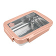 Homeatic Stainless Steel Lunch Box 900ml Pink HMT-001 at Zubaidas Homestore