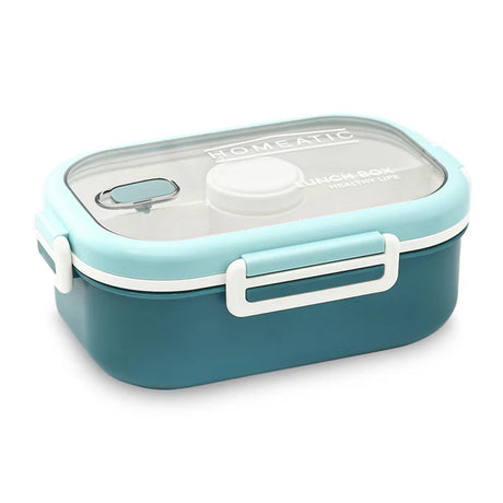 Homeatic Stainless Steel Lunch Box With Cutlery 1100ml Blue at Zubaidas Homestore
