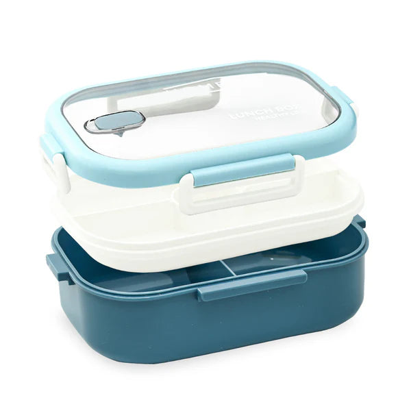 Homeatic Stainless Steel Lunch Box With Cutlery 1100ml Blue at Zubaidas Homestore Pakistan