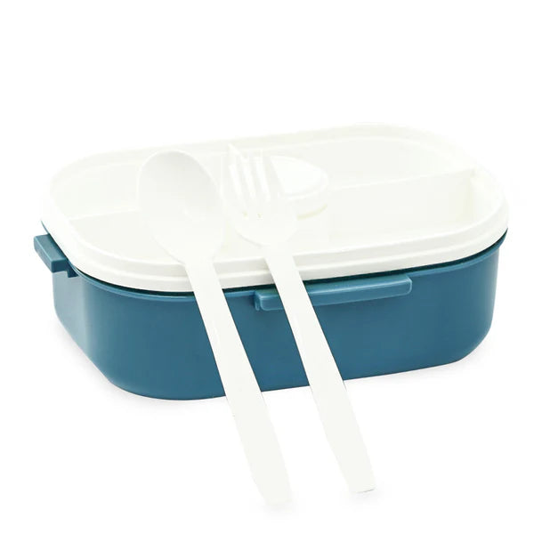 Homeatic Stainless Steel Lunch Box With Cutlery 1100ml Blue at Zubaidas Best Home shop in Pakistan