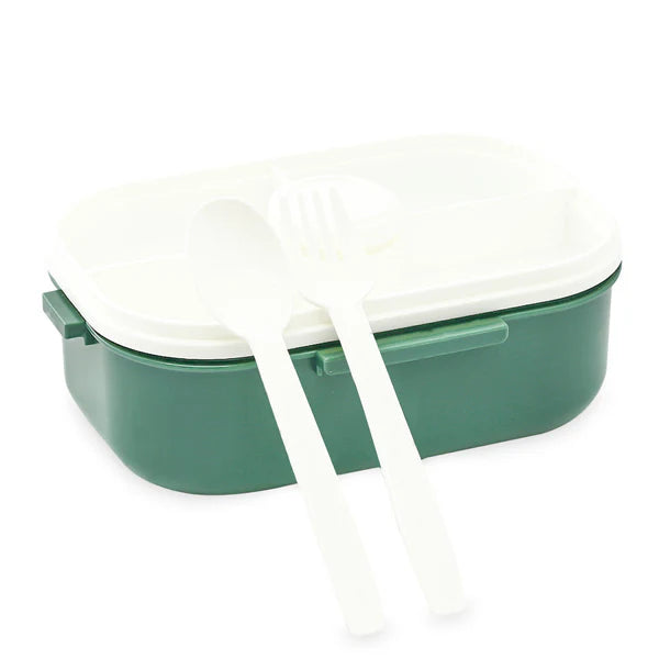Homeatic Stainless Steel Lunch Box With Cutlery 1100ml Green at Zubaidas No.1 Home Shop in Pakistan