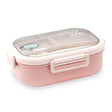 Homeatic Stainless Steel Lunch Box With Cutlery 850ml Pink at Zubaidas Homestore Pakistan