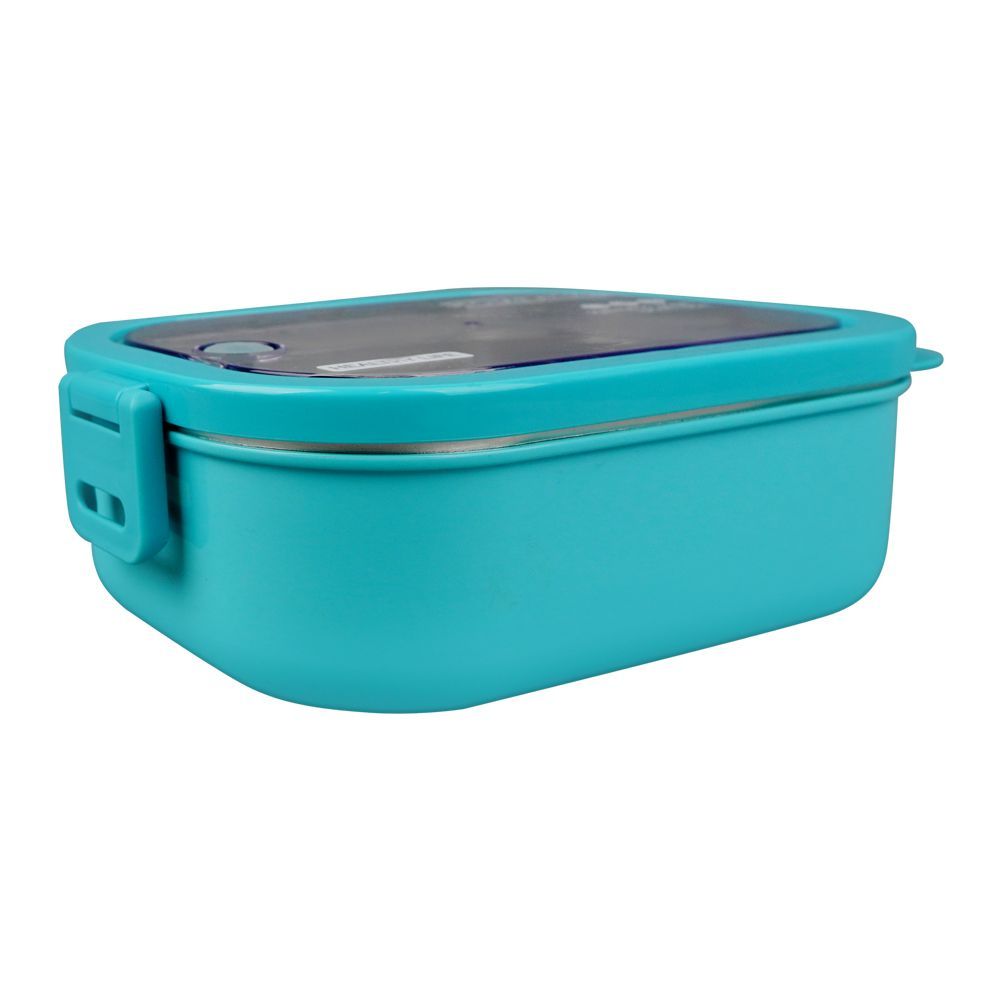 Homeatic Stainless Steel Lunch Box with Spoon 1300ml Blue at Zubaidas Homestore Pakistan