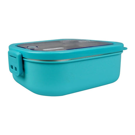 Homeatic Stainless Steel Lunch Box with Spoon 1300ml Blue at Zubaidas Homestore Pakistan