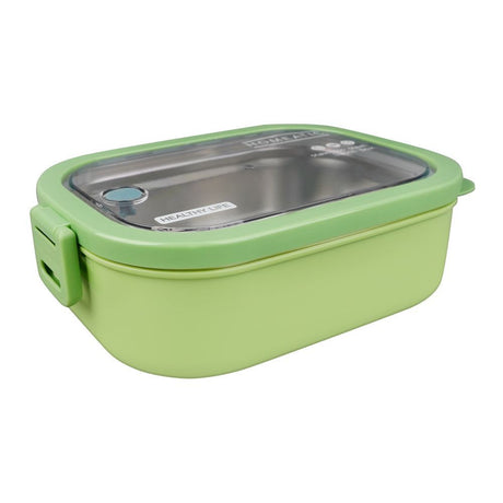 Homeatic Stainless Steel Lunch Box with Spoon 1300ml Green at Zubaidas Homestore Pakistan