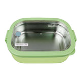 Homeatic Stainless Steel Lunch Box with Spoon 1300ml Green at Zubaidas Homestore