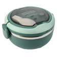 Homeatic Stainless Steel Lunch Box with Spoon 750ml Green at Zubaidas Homestore