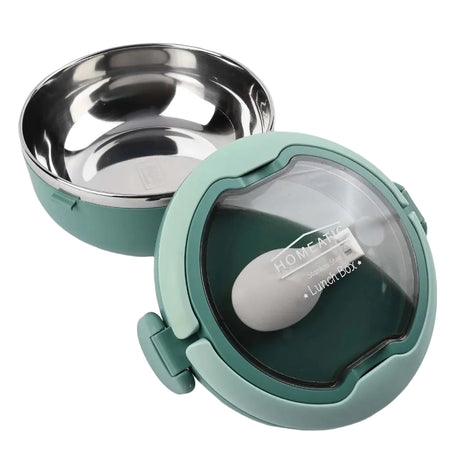 Homeatic Stainless Steel Lunch Box with Spoon 750ml Green at Zubaidas Homestore Pakistan