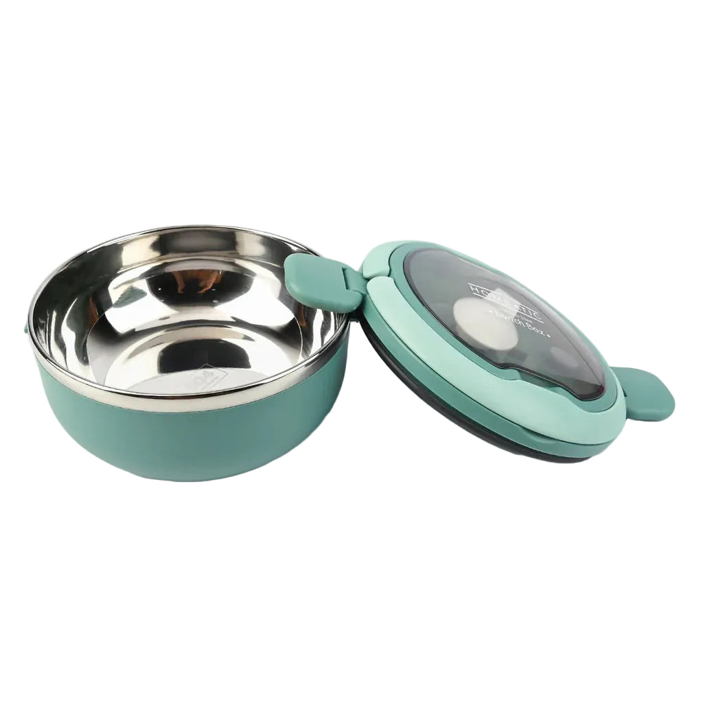 Homeatic Stainless Steel Lunch Box with Spoon 750ml Green at Zubaidas Best Homestore in Pakistan